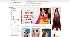 Desktop Screenshot of designersalwarkameez.com